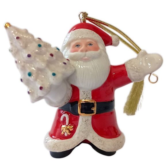 Lenox Tree Charmer Ornament Santa Claus Christmas Tree Porcelain Handpainted - Picture 8 of 15